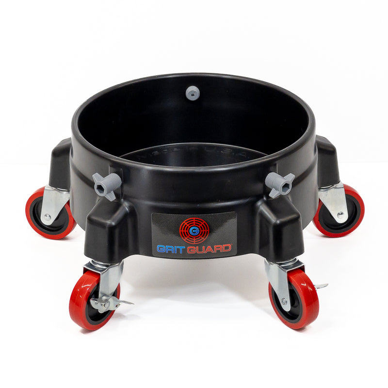5 Gallon Bucket Dolly - Plastic - 6 Casters To Assure No Tip - White -  Dishmachine Tubing & Parts